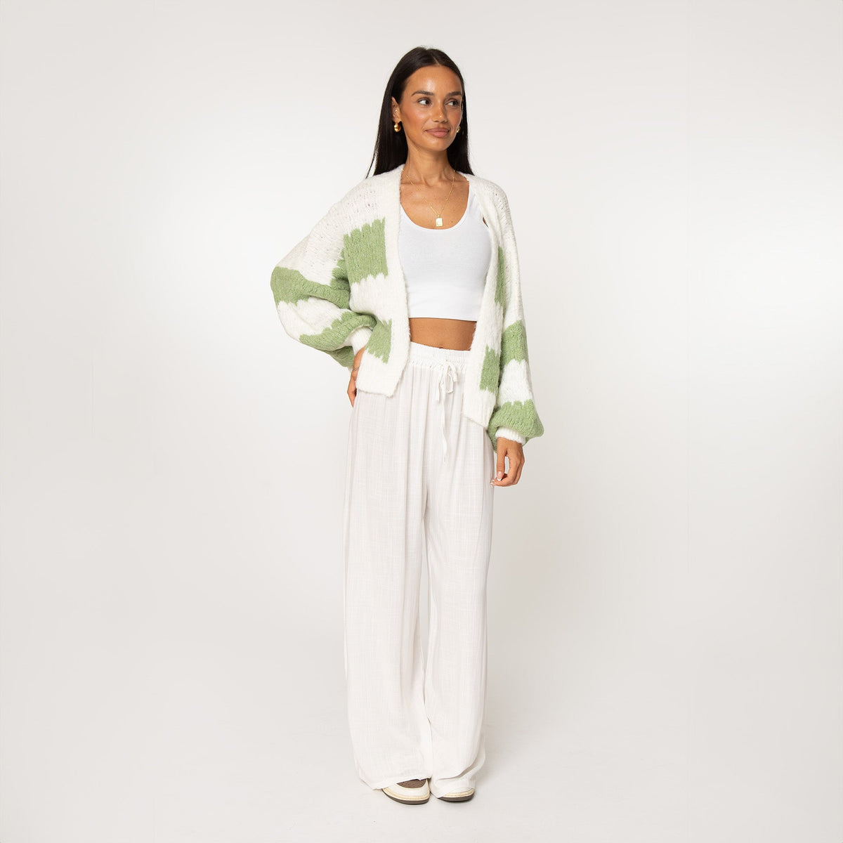 Carmen | Cárdigan oversize de rayas anchas
