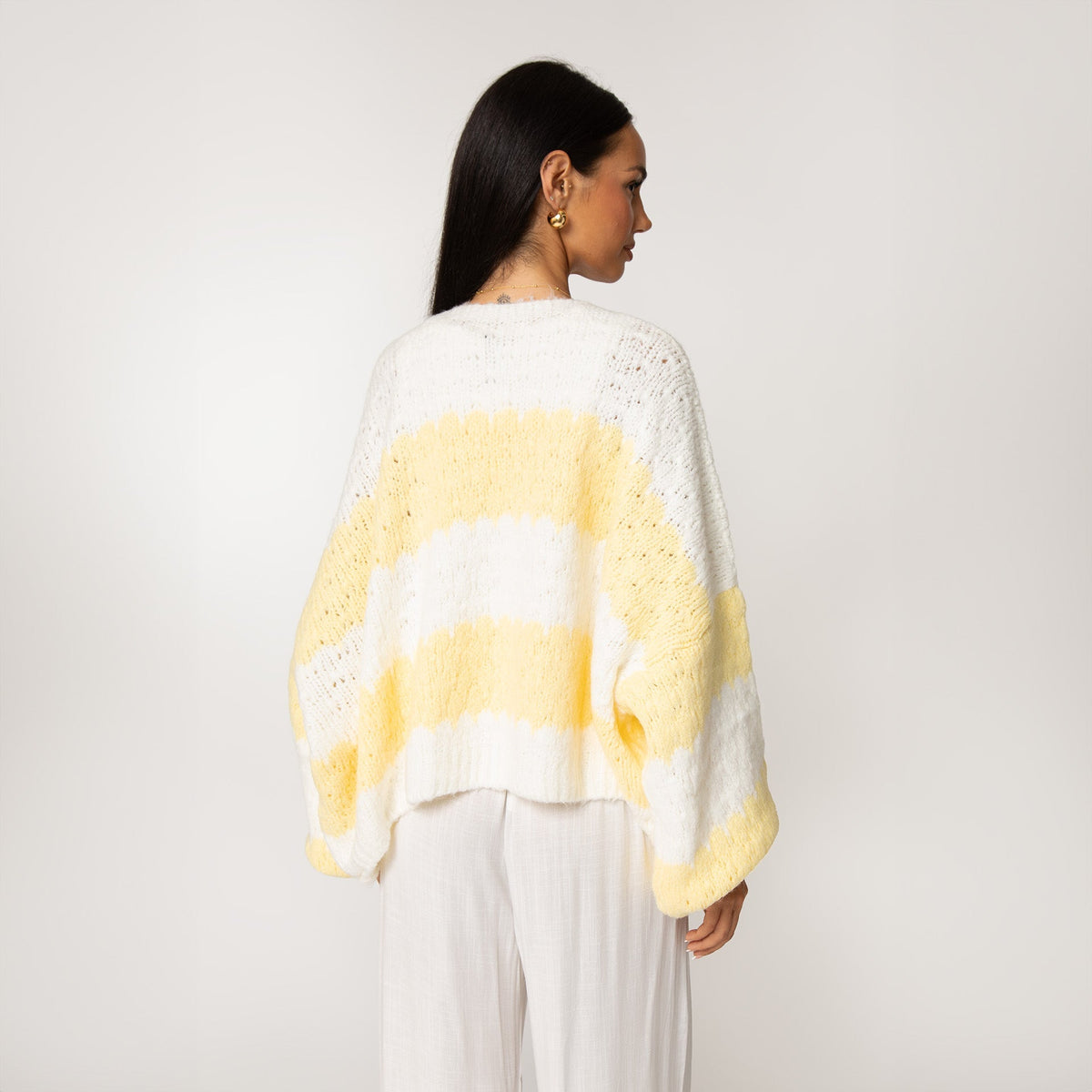 Carmen | Cárdigan oversize de rayas anchas