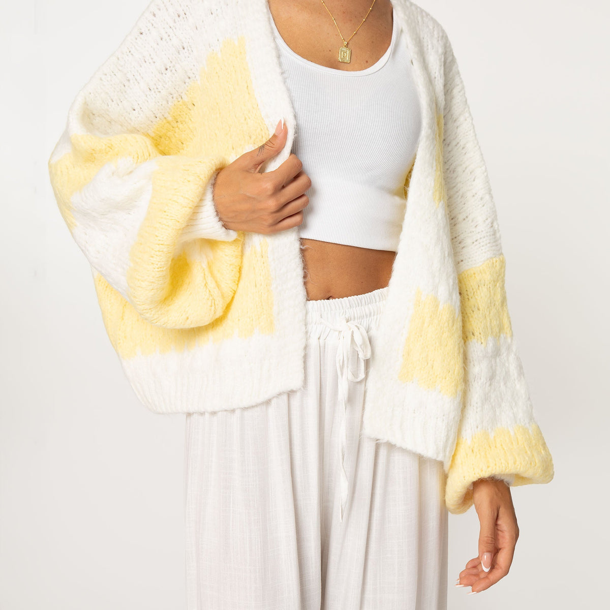 Carmen | Cárdigan oversize de rayas anchas