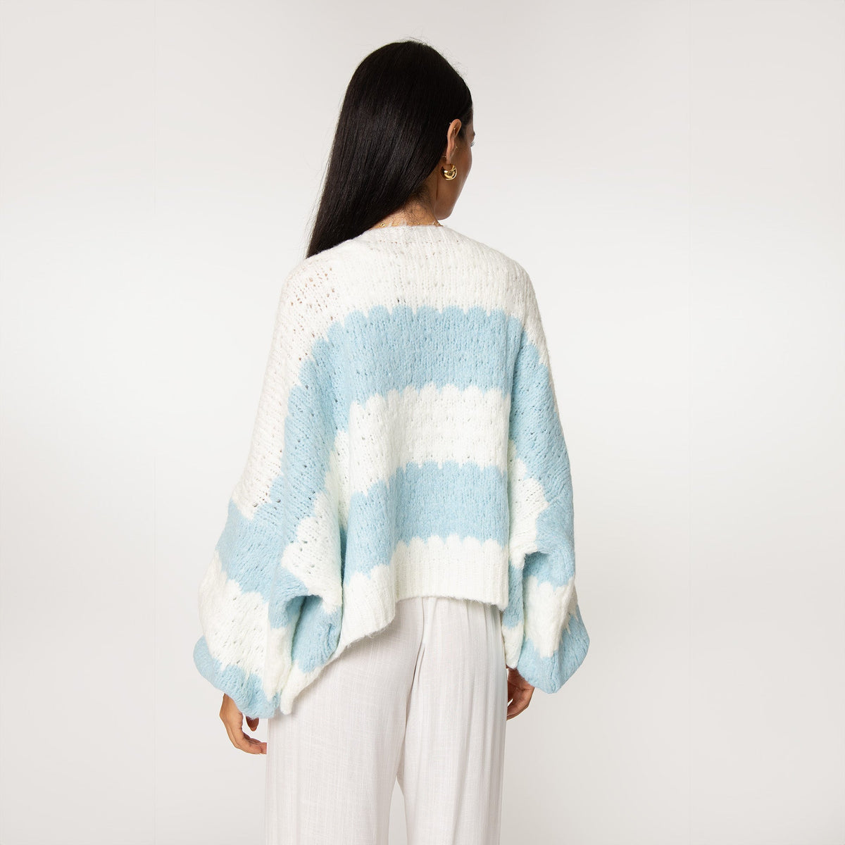 Carmen | Cárdigan oversize de rayas anchas
