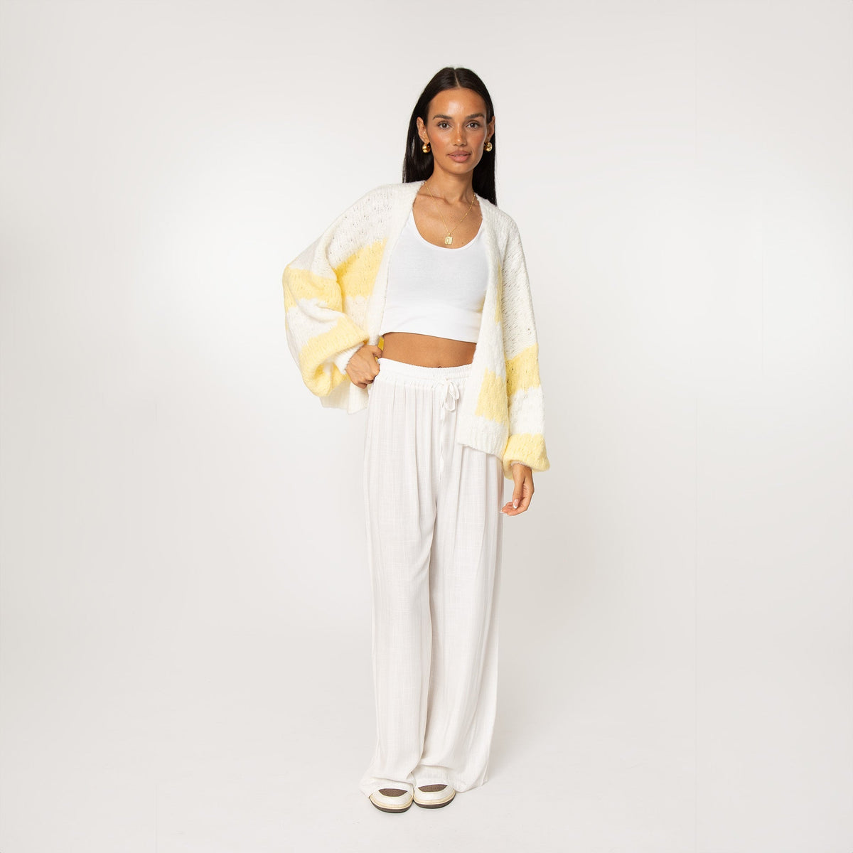 Carmen | Cárdigan oversize de rayas anchas