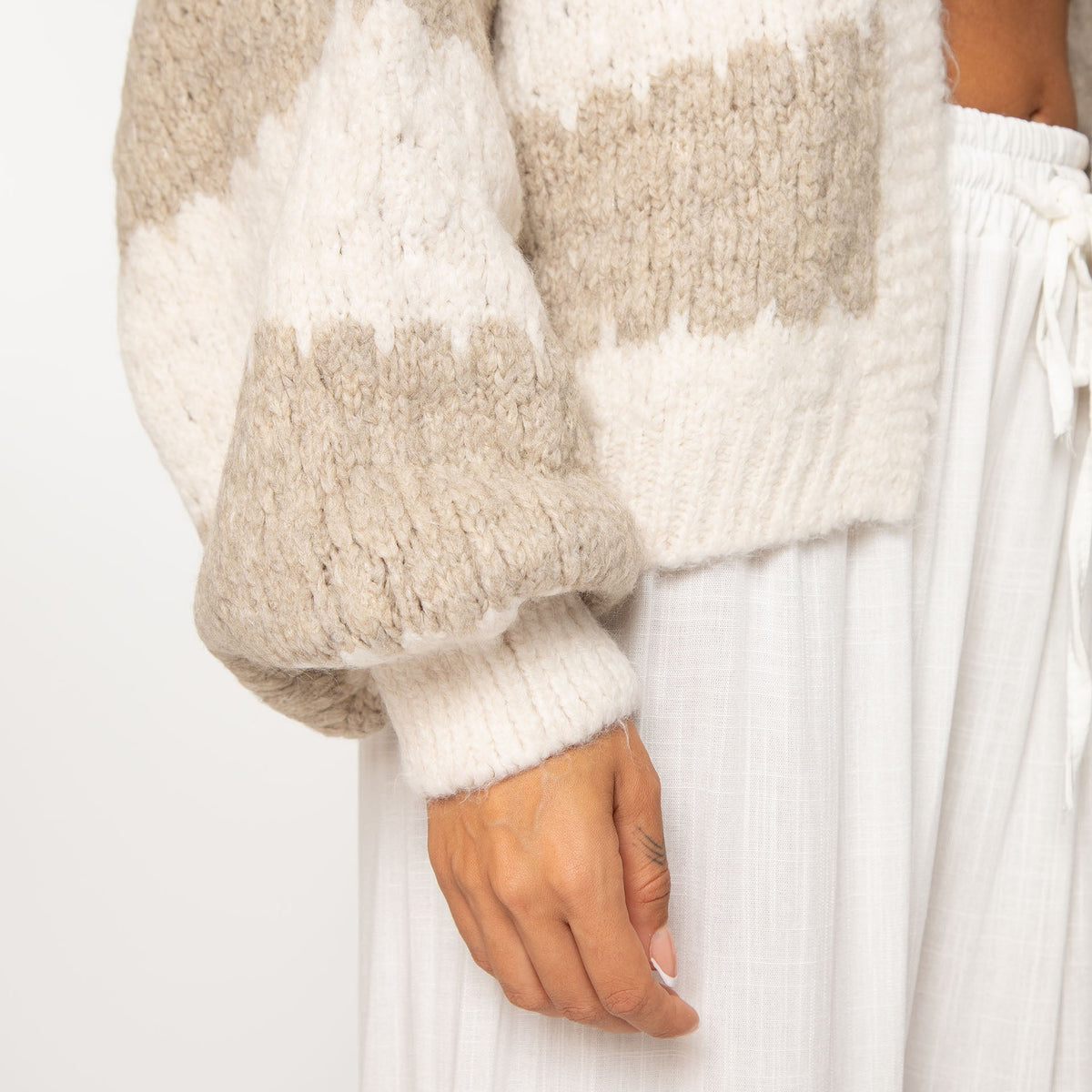 Carmen | Cárdigan oversize de rayas anchas