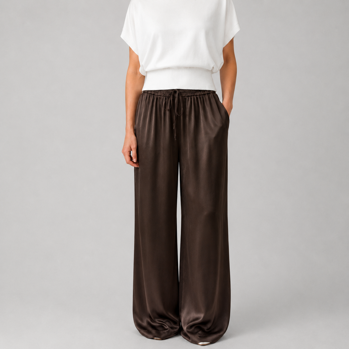 Aroa | Pantalón satinado ancho