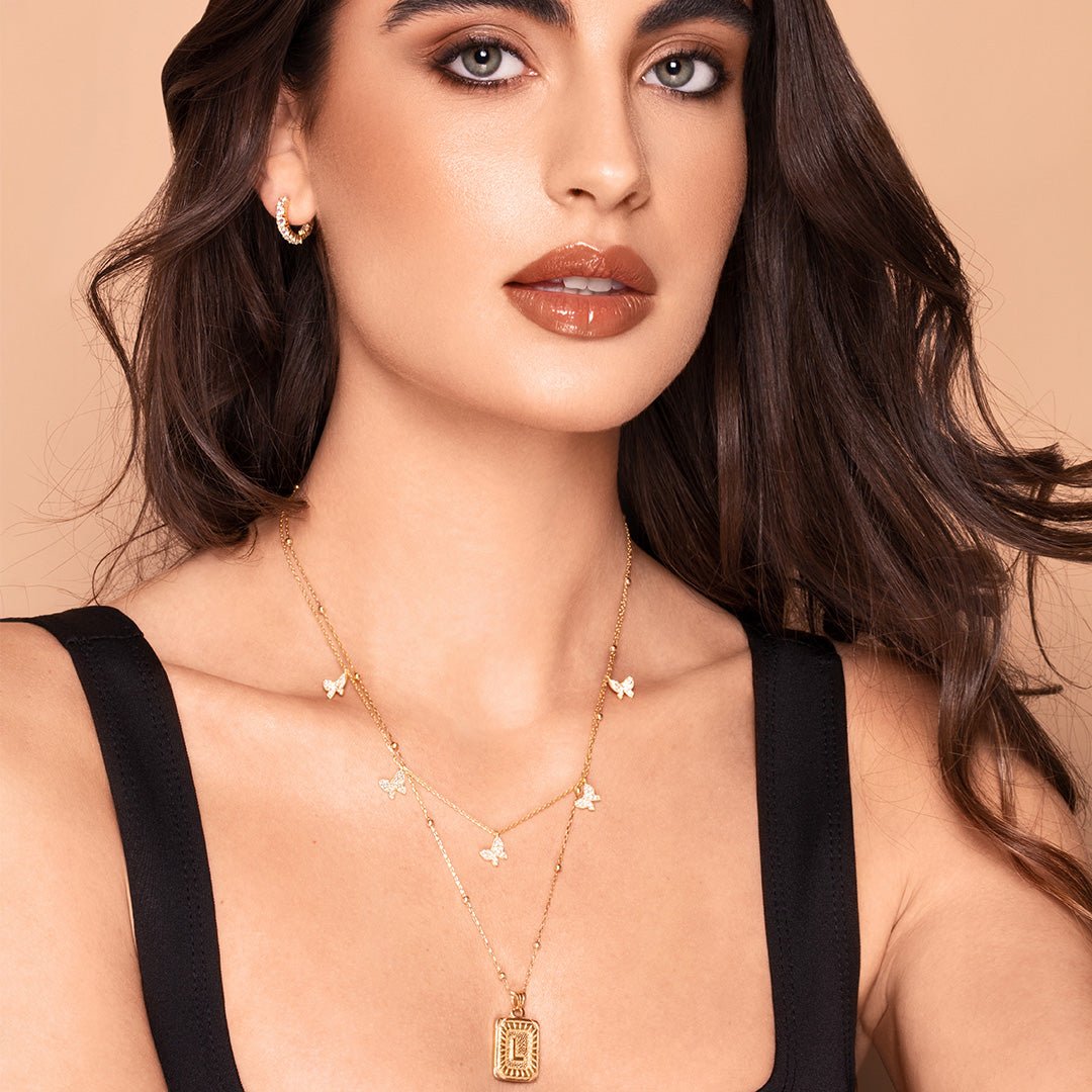Berenice | Collar con colgantes de mariposa