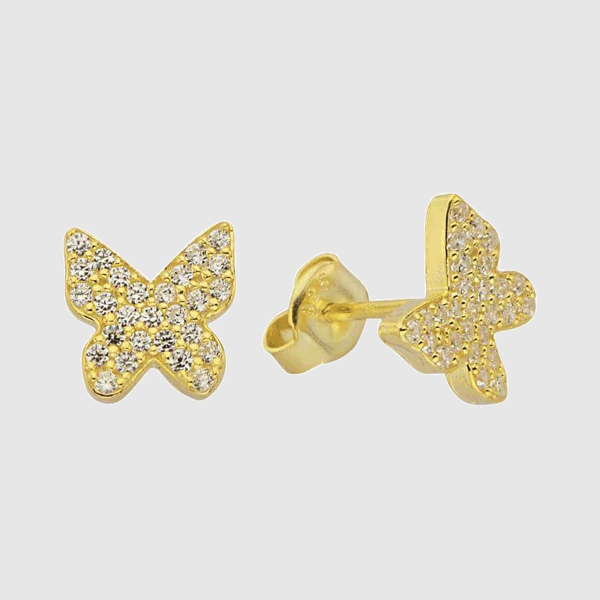 Gemma | Pendientes mariposa de pedrería