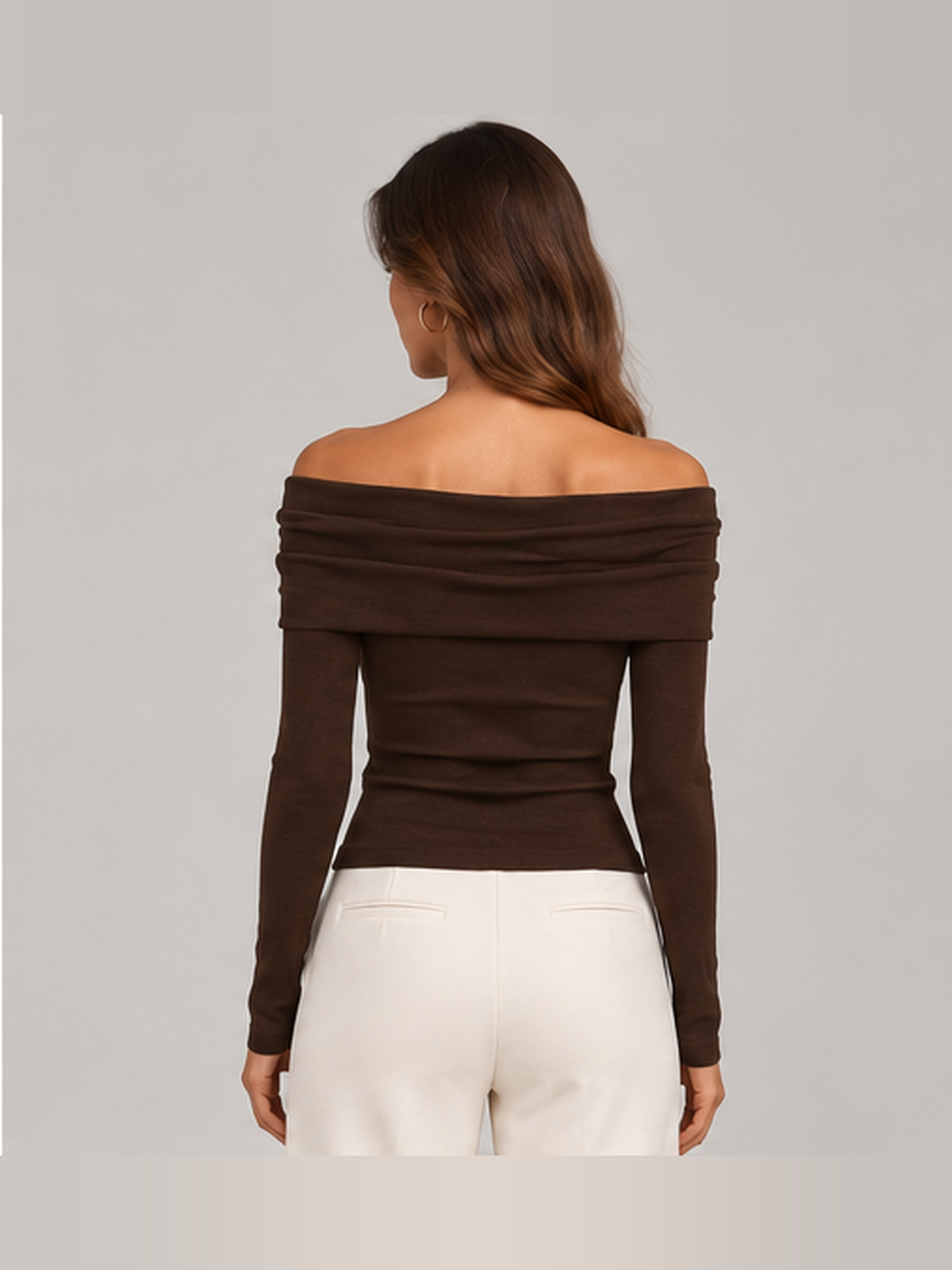 Maine | Top de lana merina con escote barco
