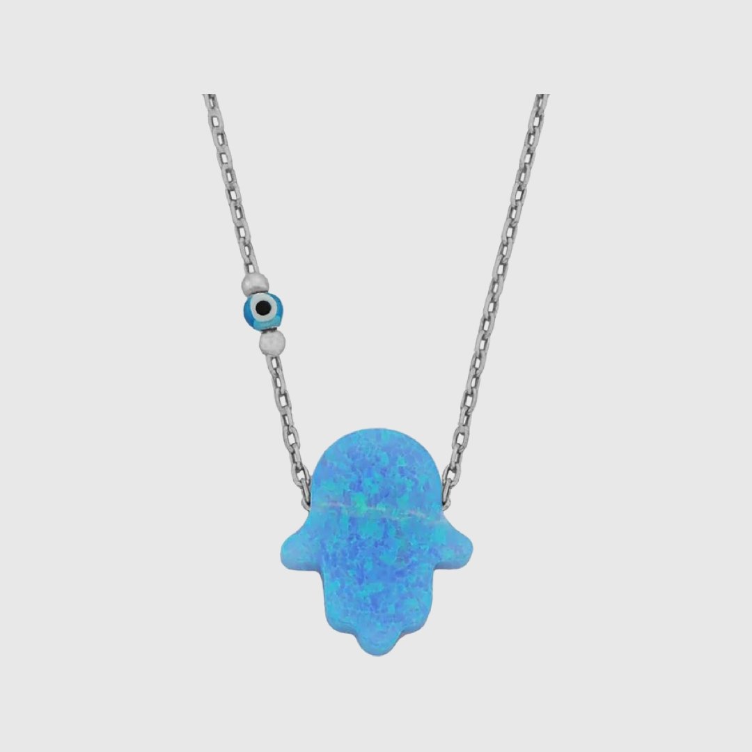 Nélida | Collar mano de Fátima con ojo turco