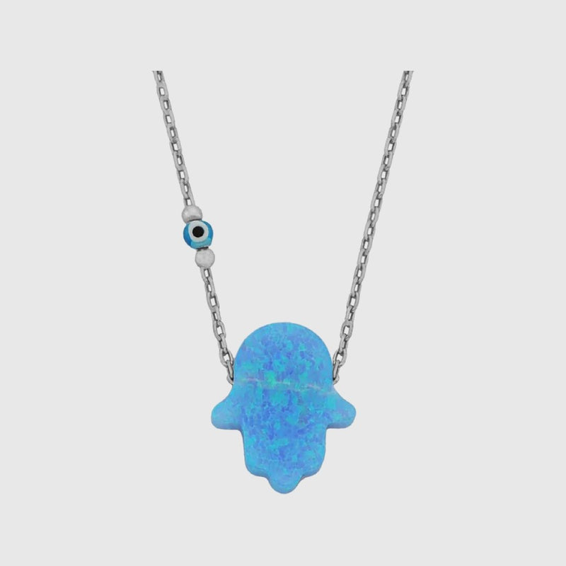 Nélida | Collar mano de Fátima con ojo turco