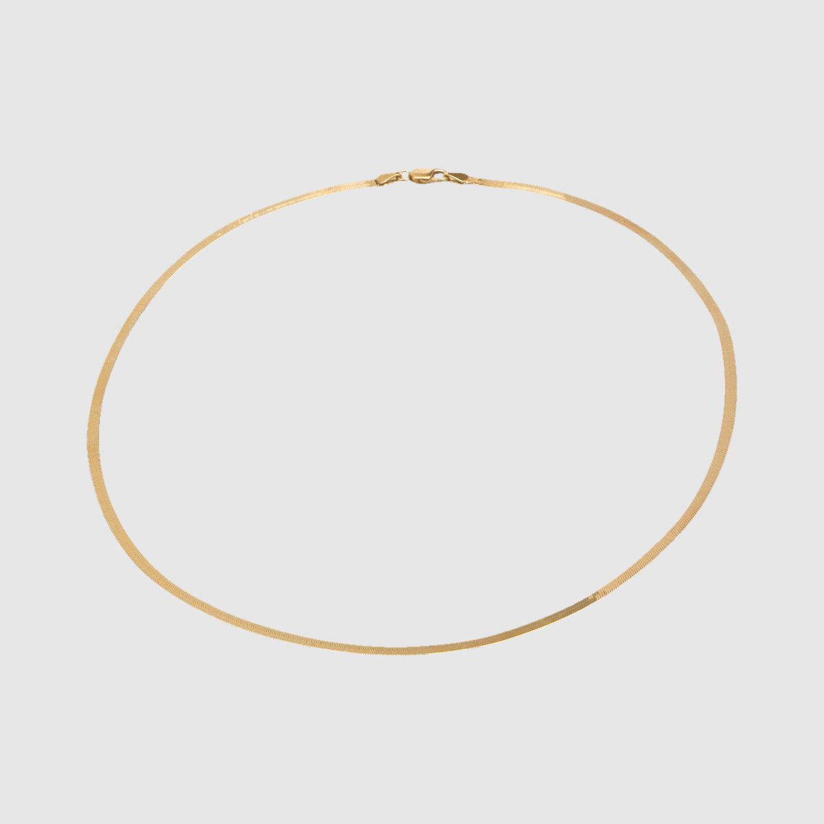 Almudena | Collar de cadena serpiente plana