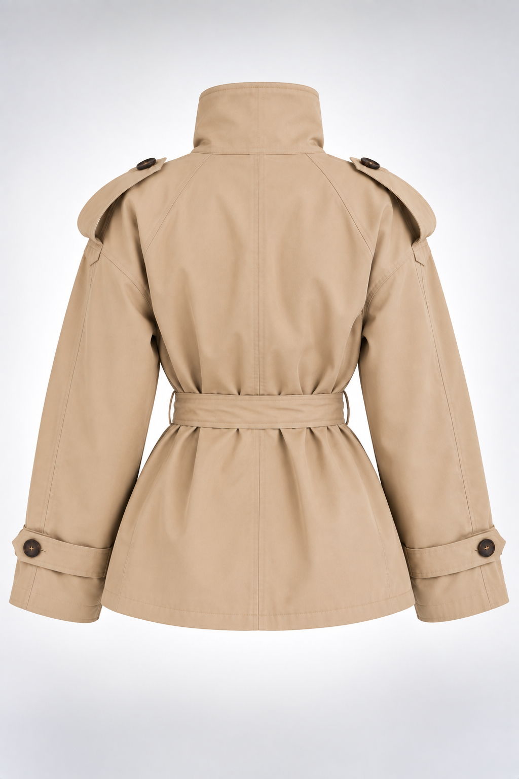 Gabardina Siena Utility beige arena prenda sola 45 grados