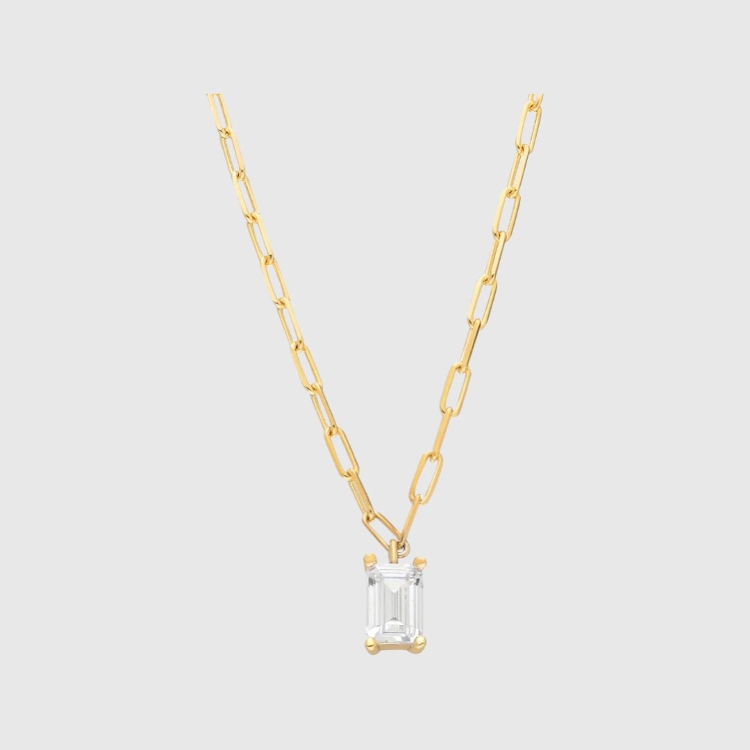 Baguette | Collar fino con inicial
