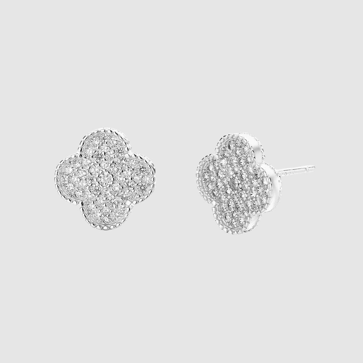 Melisa | Pendientes trébol de pedrería