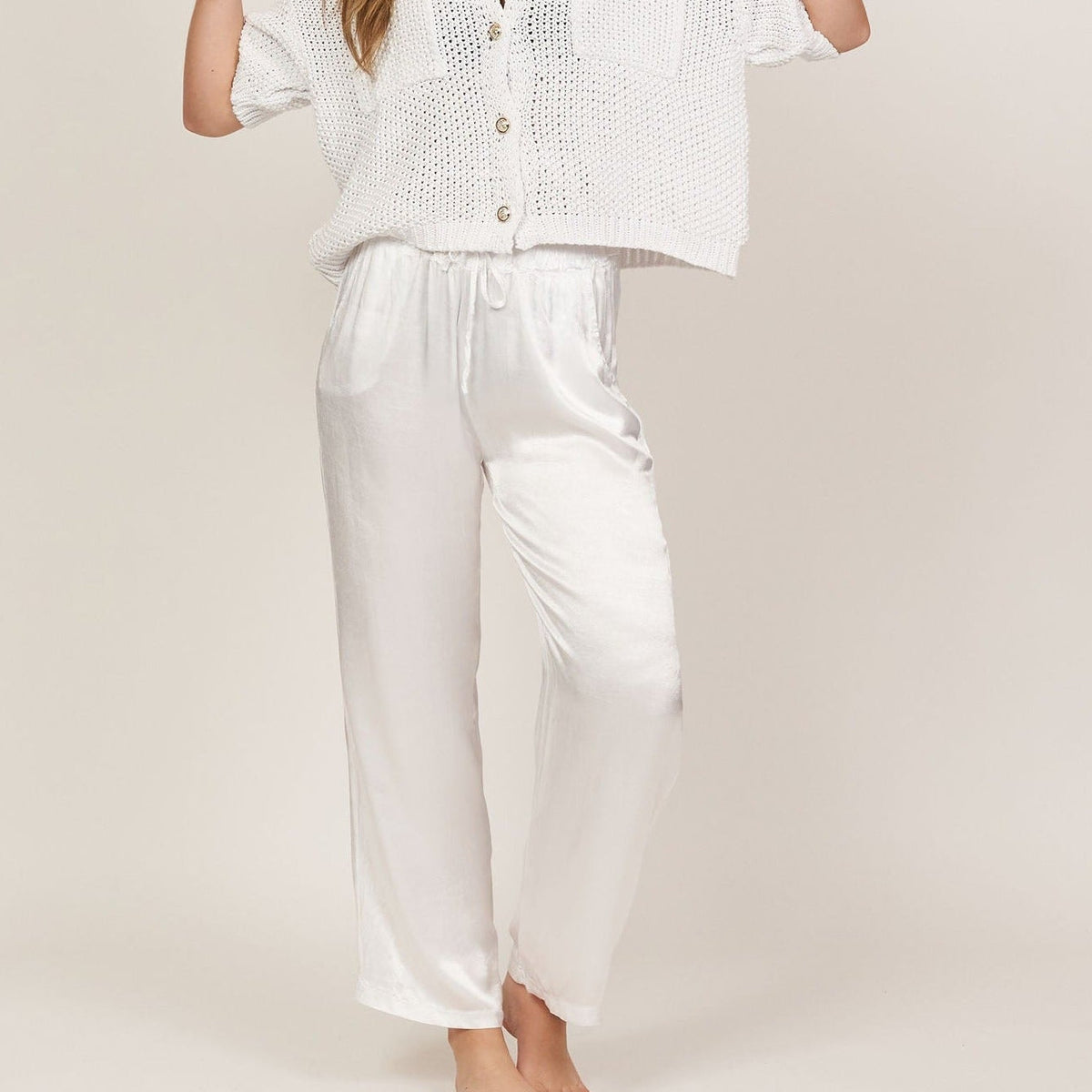 Aroa | Pantalón satinado ancho