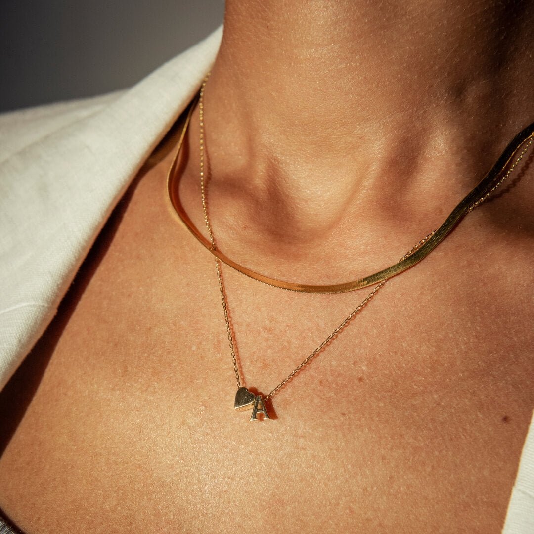 Almudena | Collar de cadena serpiente plana