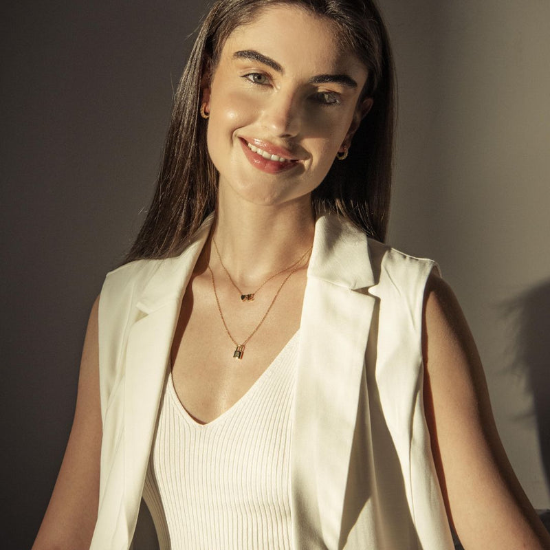 Abigail | Collar con colgante candado