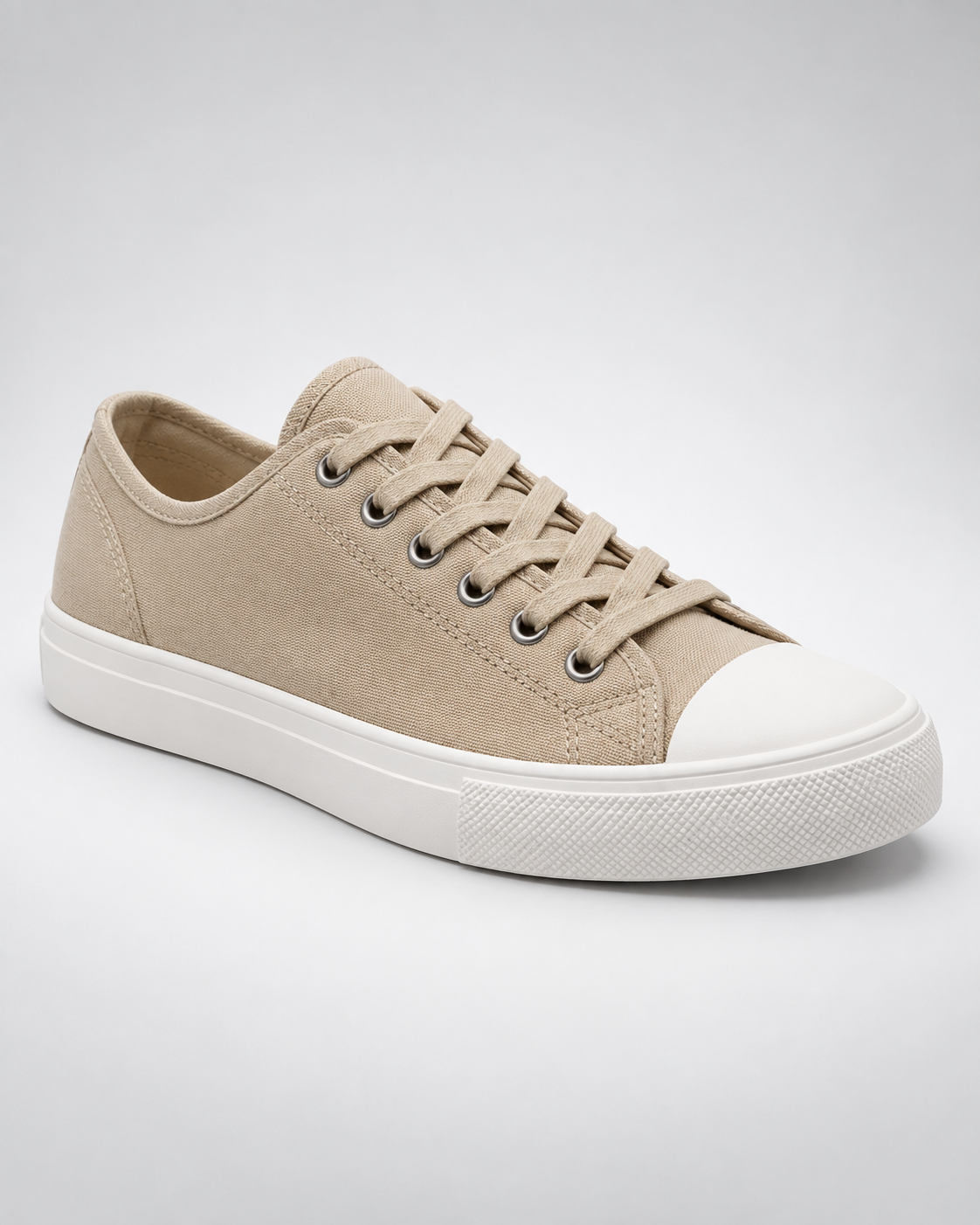 Sneaker Canvas Street beige de estilo canvas para hombre - vista 3/4