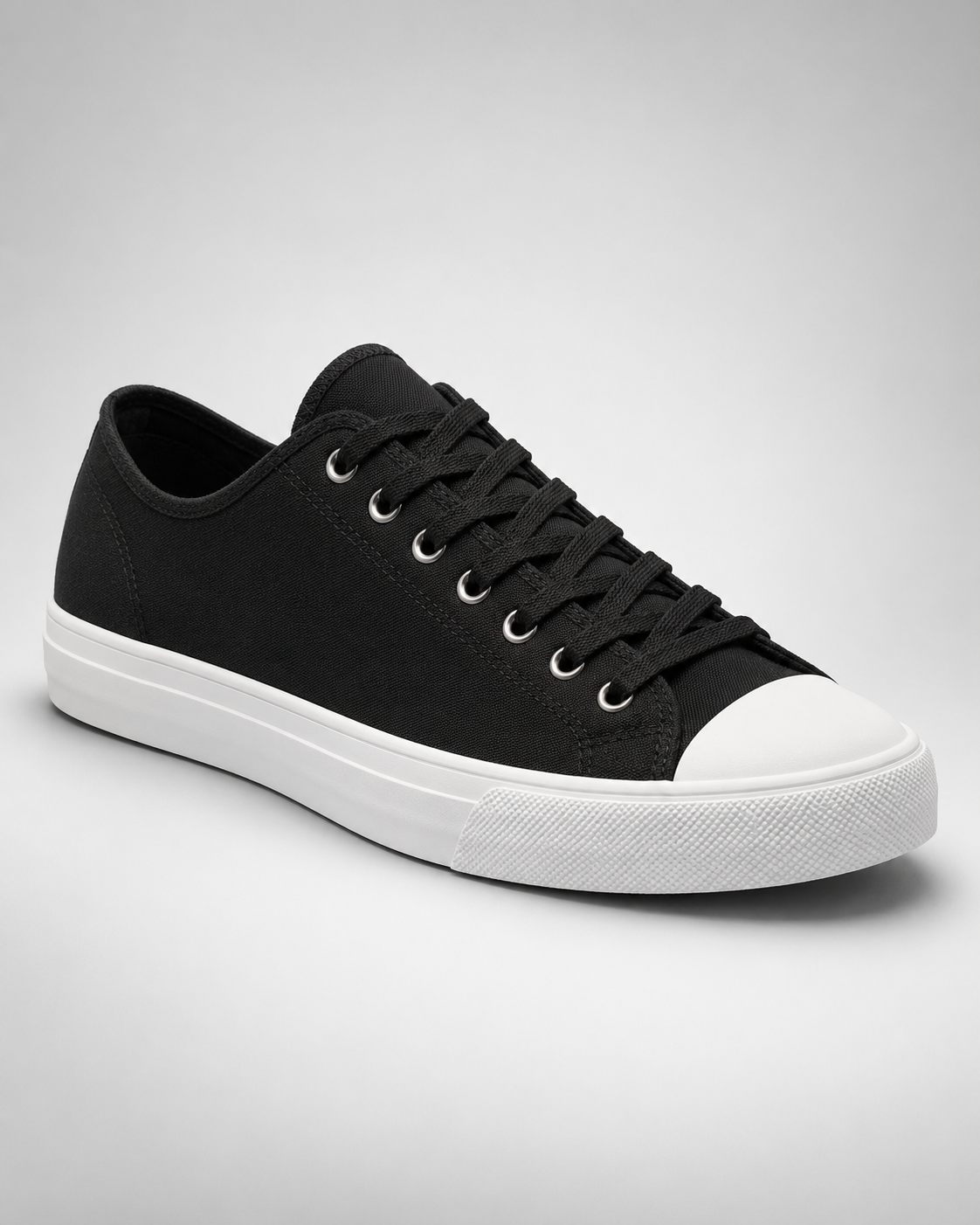 Sneaker Canvas Street negra de estilo canvas para hombre - vista 3/4