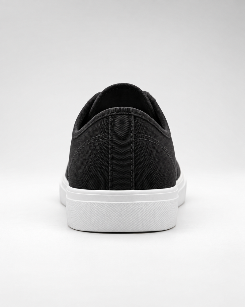Sneaker Canvas Street negra de estilo canvas para hombre - vista trasera