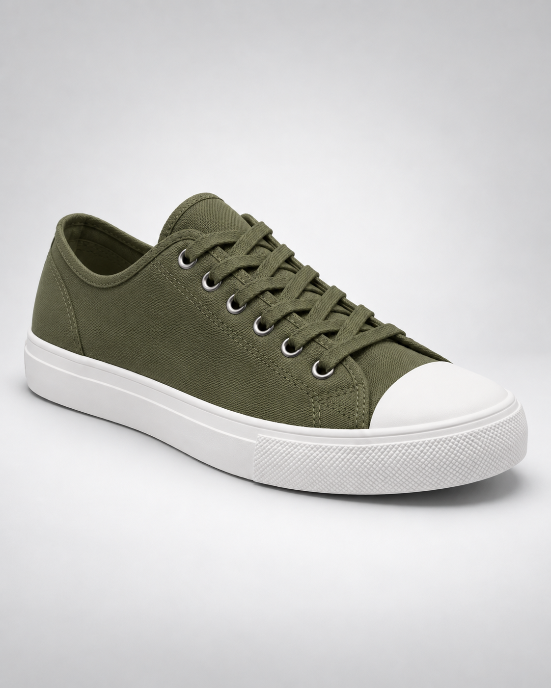Sneaker Canvas Street verde oliva de estilo canvas para hombre - vista 3/4