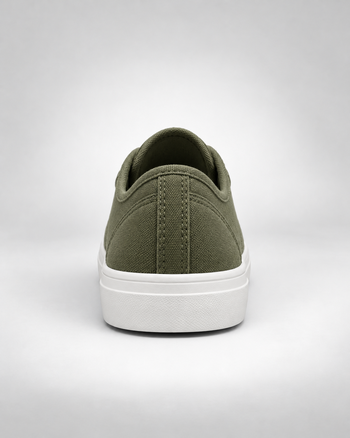 Sneaker Canvas Street verde oliva de estilo canvas para hombre - vista trasera