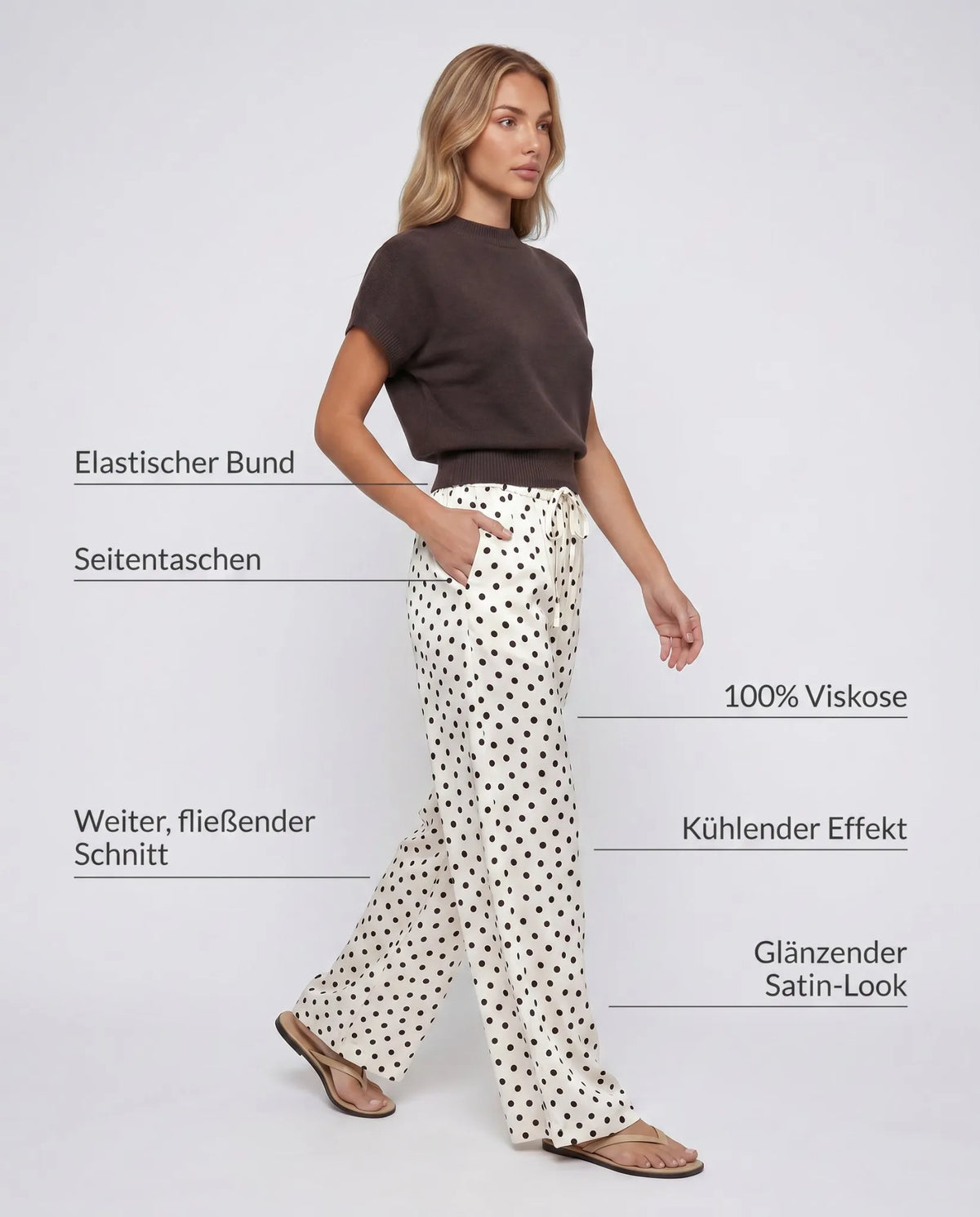 Aroa | Pantalón satinado ancho