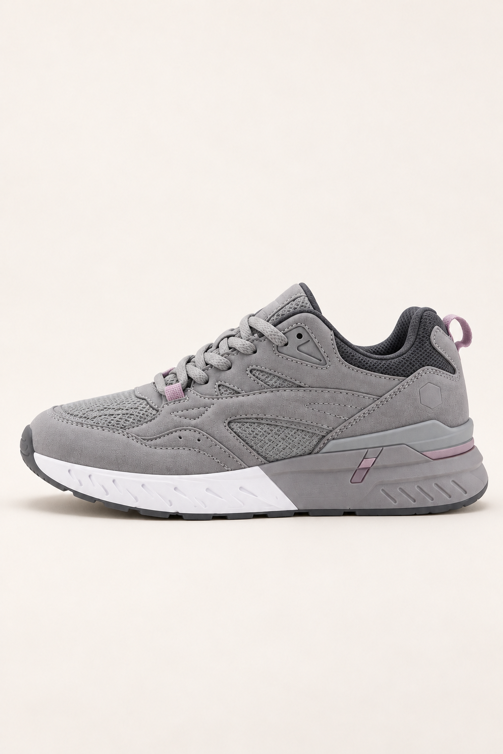 Zapatillas Urban Rebound V9 de mujer en Dove Gray — perfil lateral