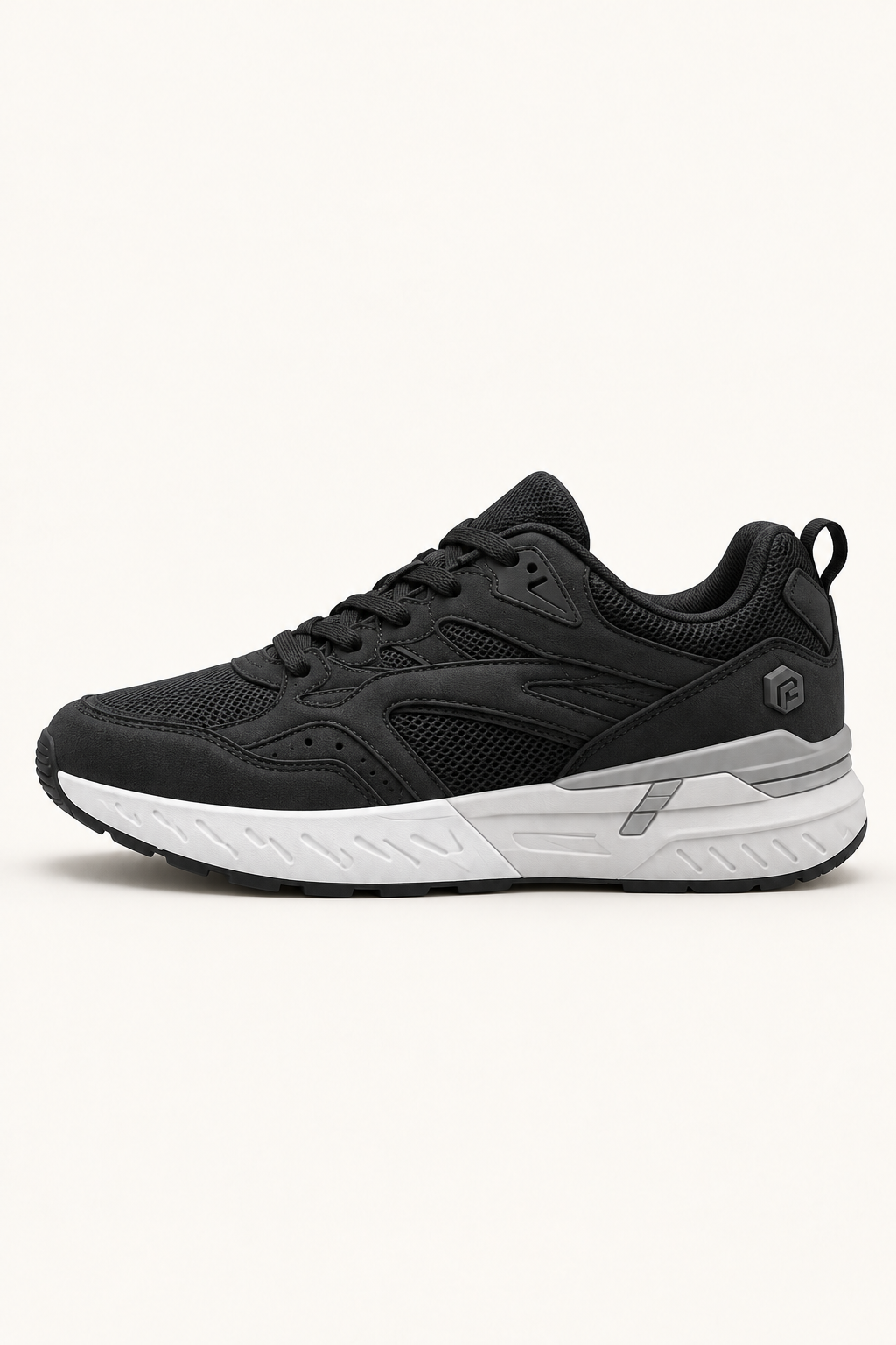 Zapatillas Urban Rebound V9 de mujer en Jet Black — perfil lateral