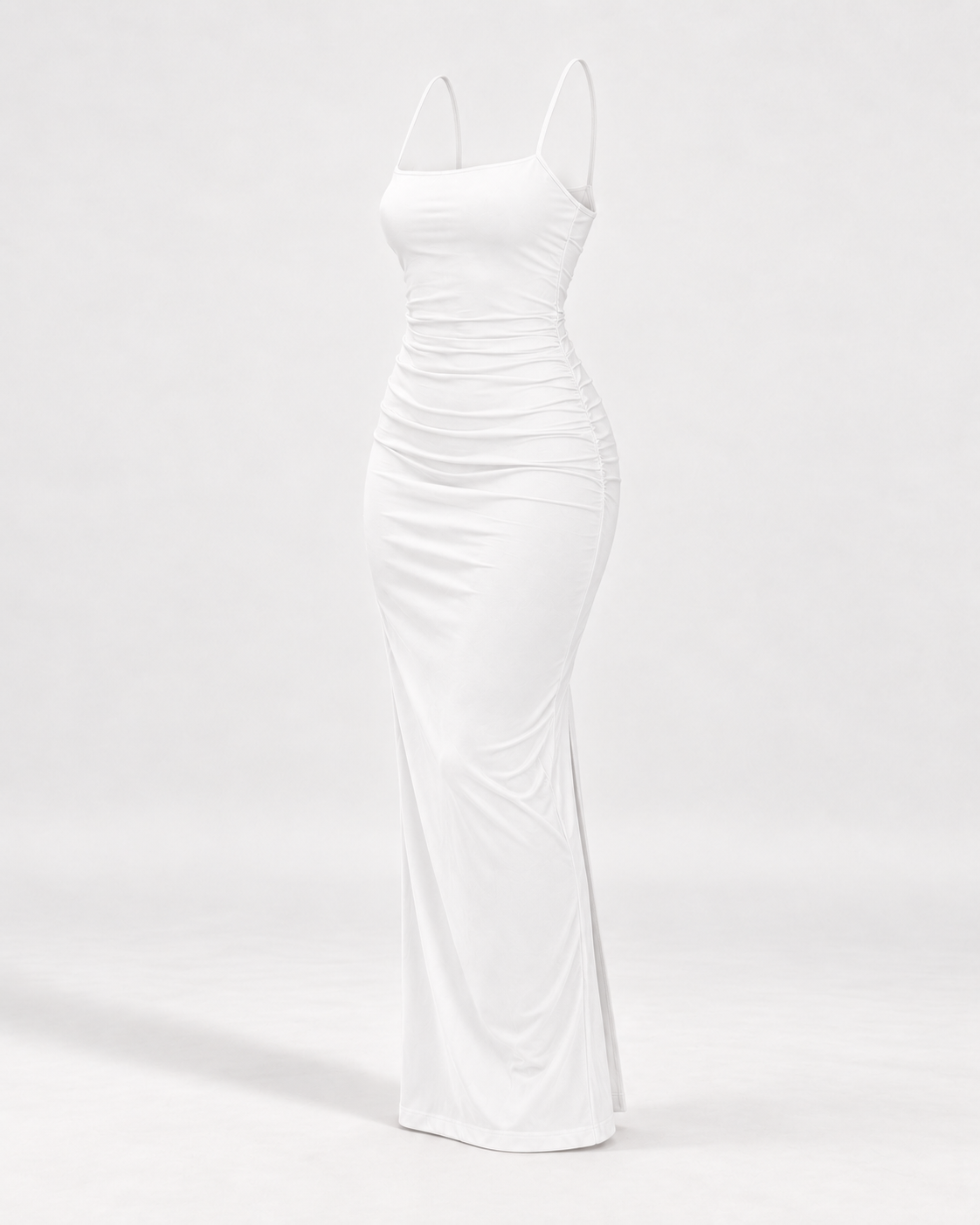Vestido Alma Fit blanco - vista 45 grados