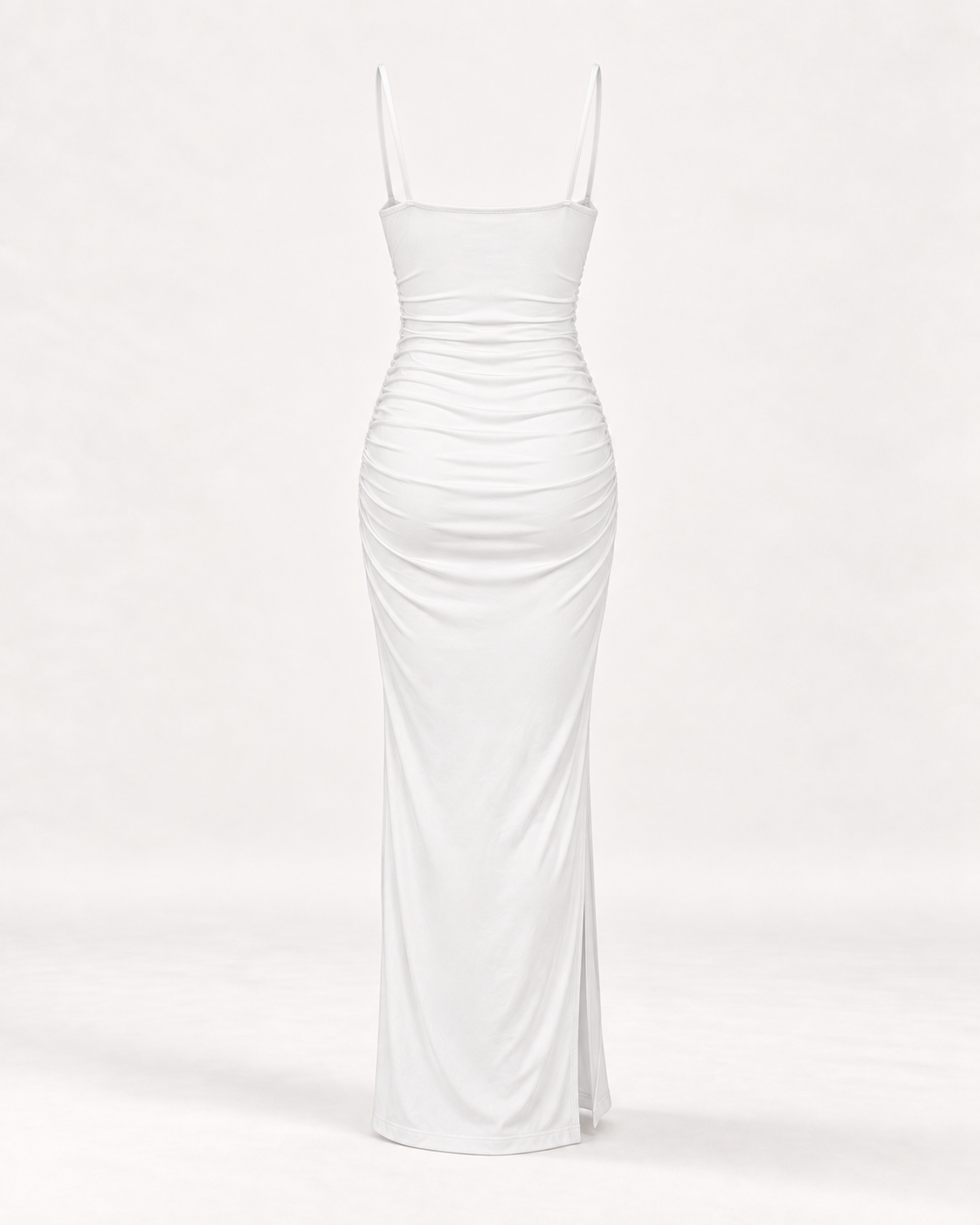Vestido Alma Fit blanco - trasera