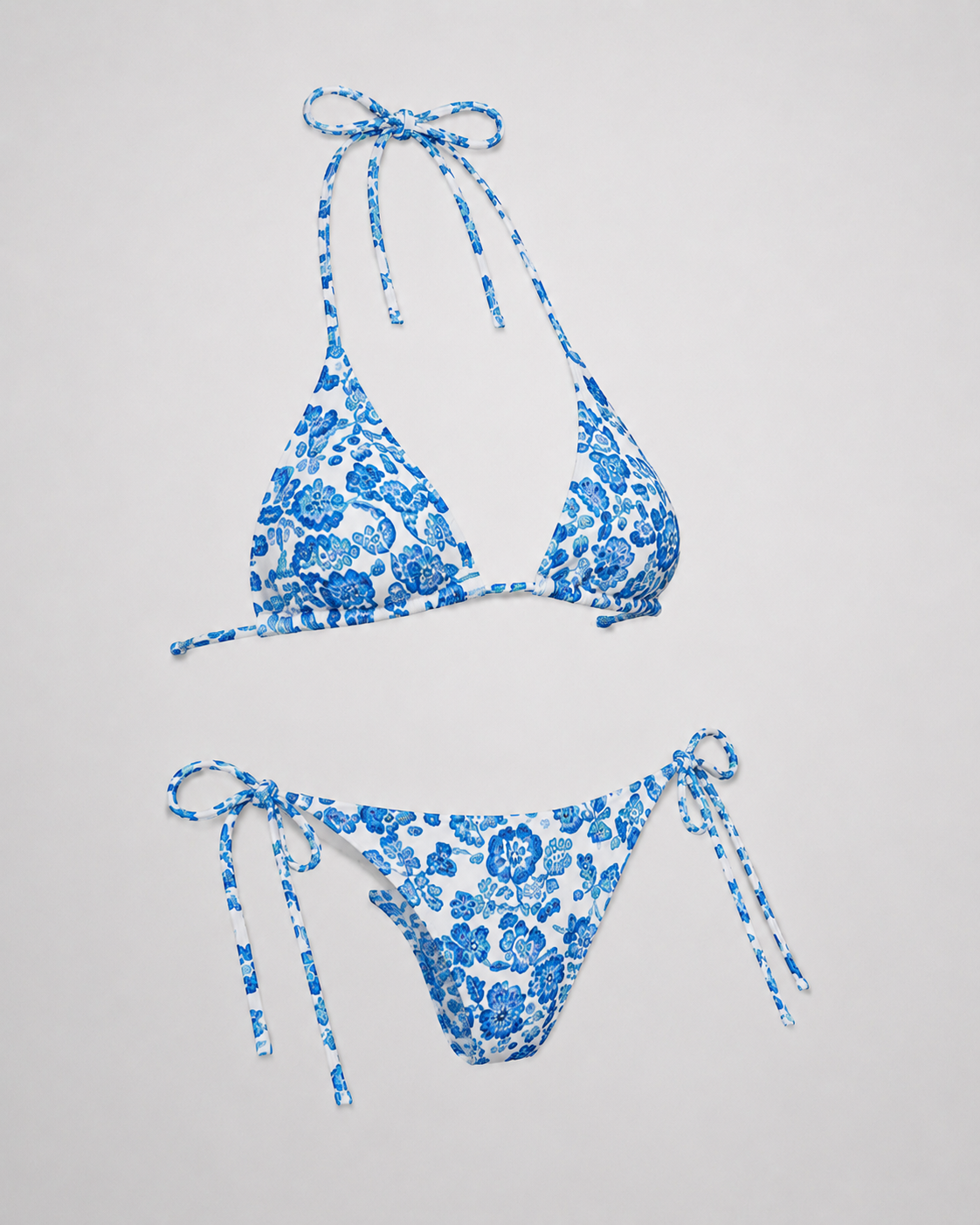 Bikini Cala Azzurra Floral — vista inclinada