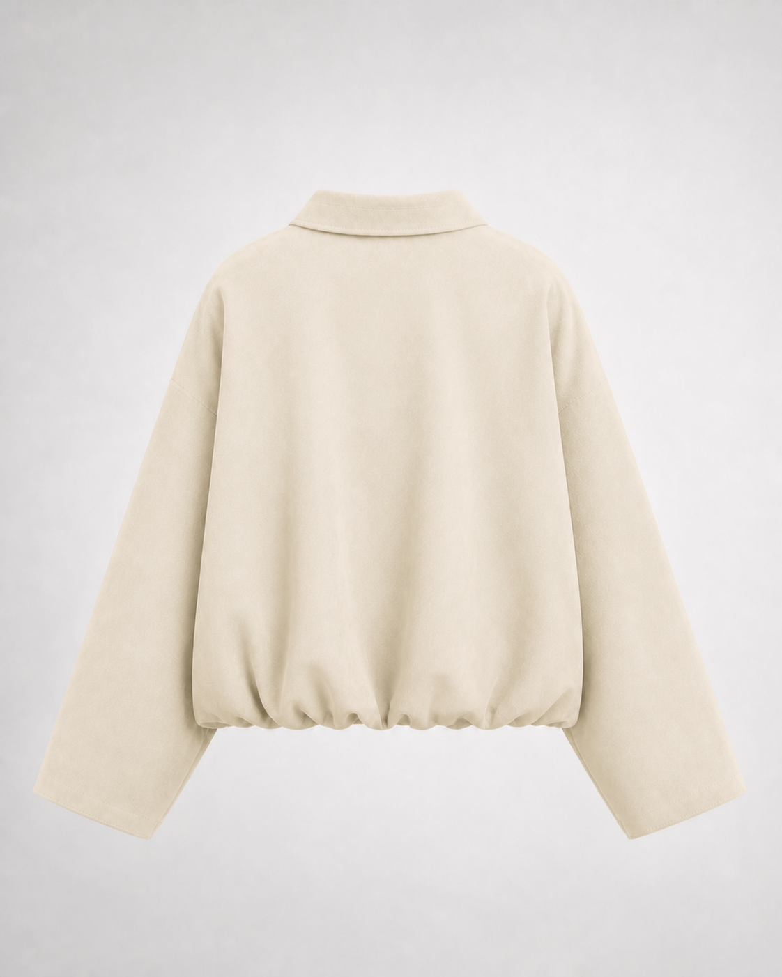 Chaqueta Bomber Efecto Ante · crudo · espalda de la prenda