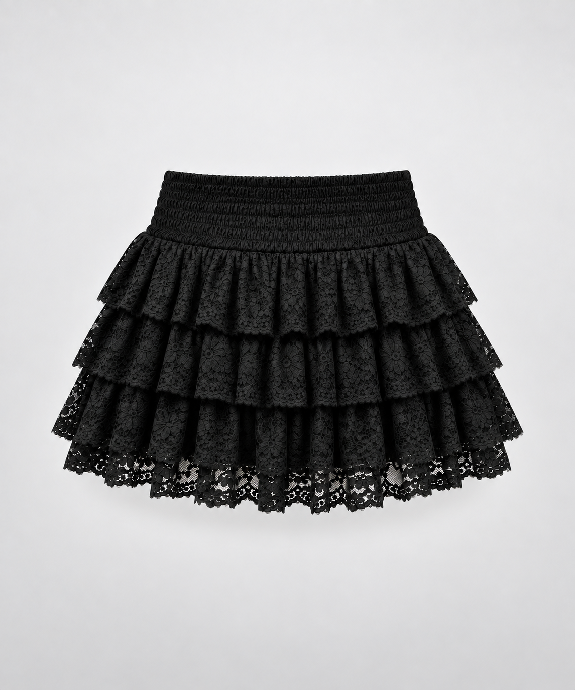 Falda Amelie Lace negra — vista trasera
