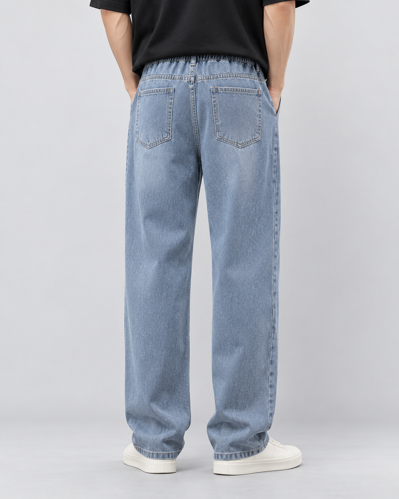 Pantalón vaquero flex Azul - trasera