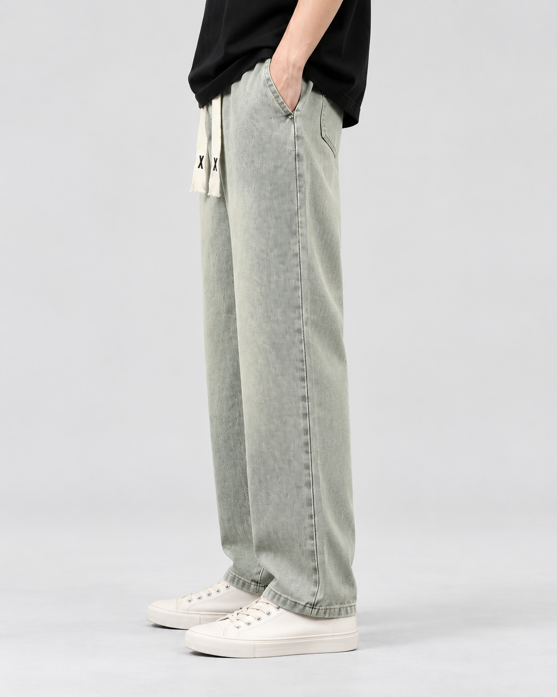 Pantalón vaquero flex Desgastado - lateral