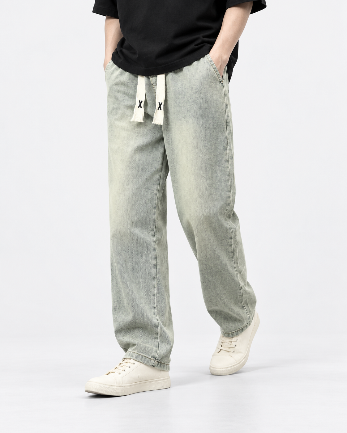 Pantalón vaquero flex Desgastado - en movimiento
