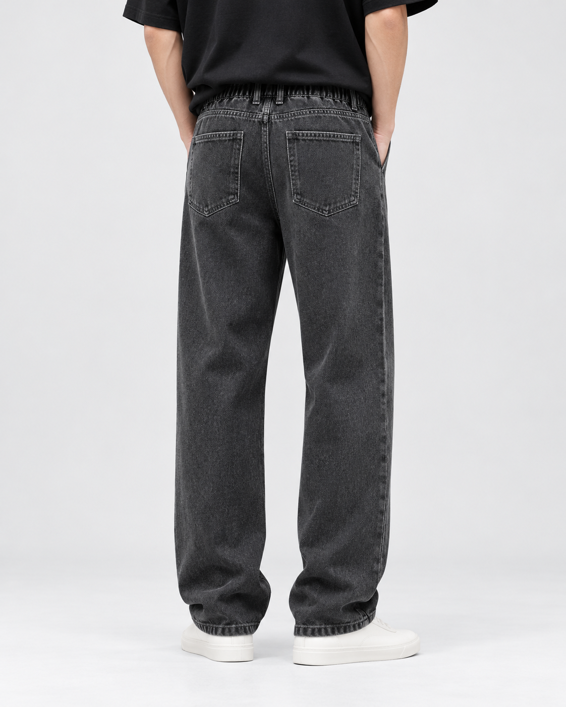 Pantalón vaquero flex Negro - trasera