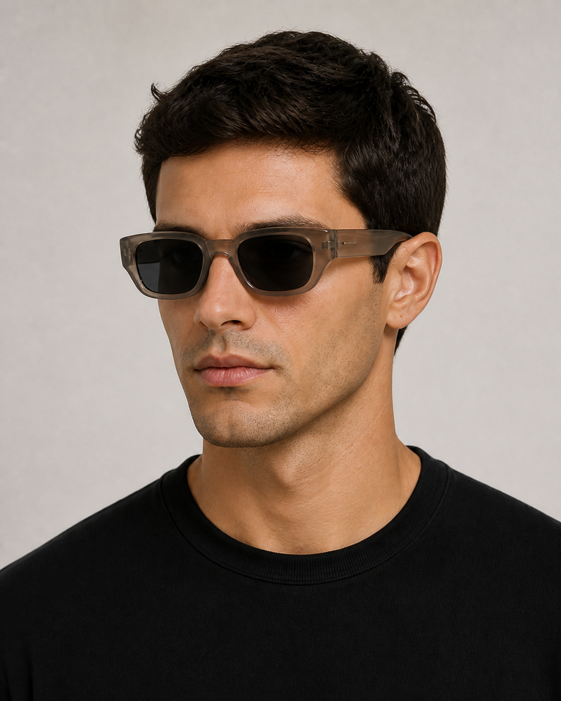 Gafas de Sol Rectangulares Retro — modelo tres cuartos