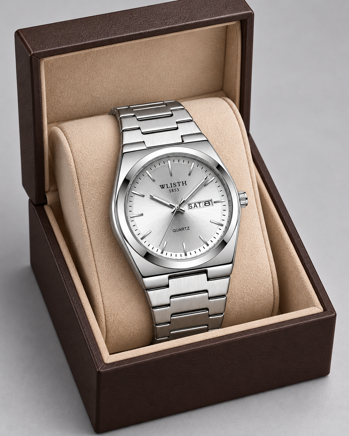 Reloj Monaco Signature — Plateado — caja