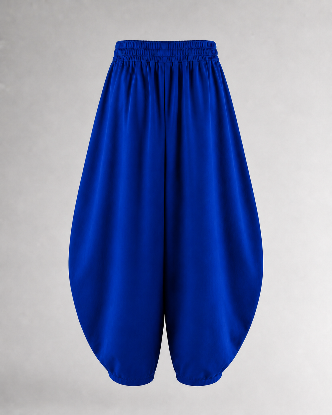 Pantalón Harem de Cintura Elástica · azul · espalda de la prenda