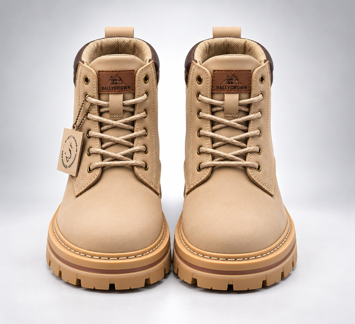 Ridge Urban Boots beige frontal