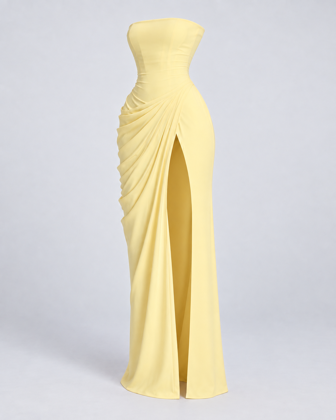 Vestido Santorini Drape amarillo pastel - imagen 2 de 6