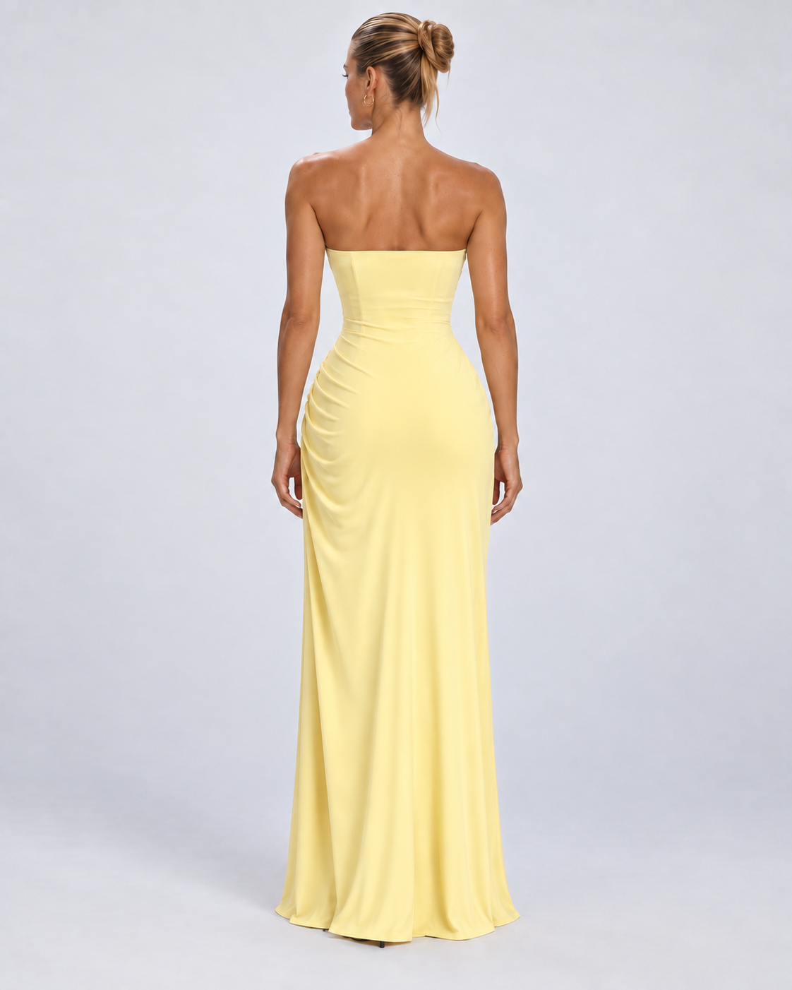 Vestido Santorini Drape amarillo pastel - imagen 6 de 6